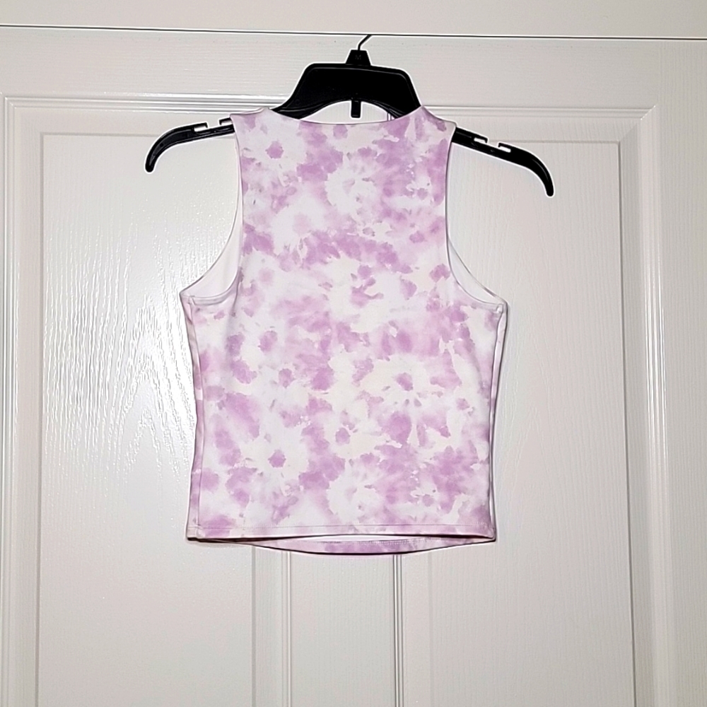 NWT Express Body Contour High Neck Cropped Tank - Picture 3 of 5